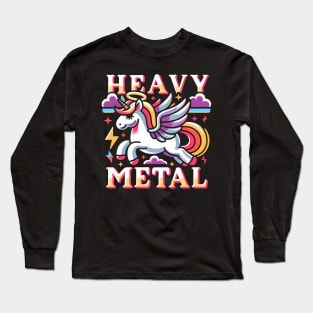 Heavy Metal Unicorn Long Sleeve T-Shirt